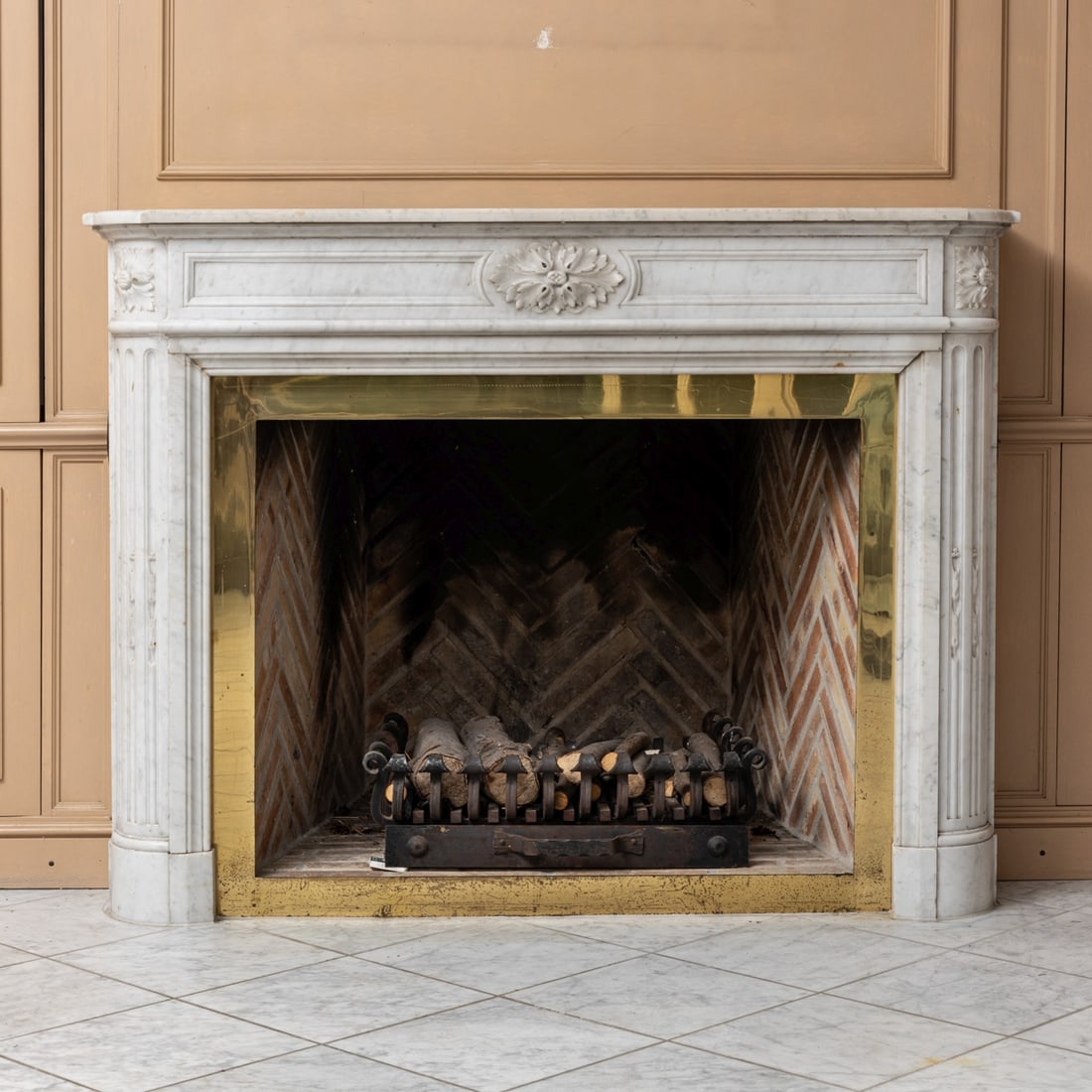 Marble Fireplace in Neoclassical Style (1 of 3)