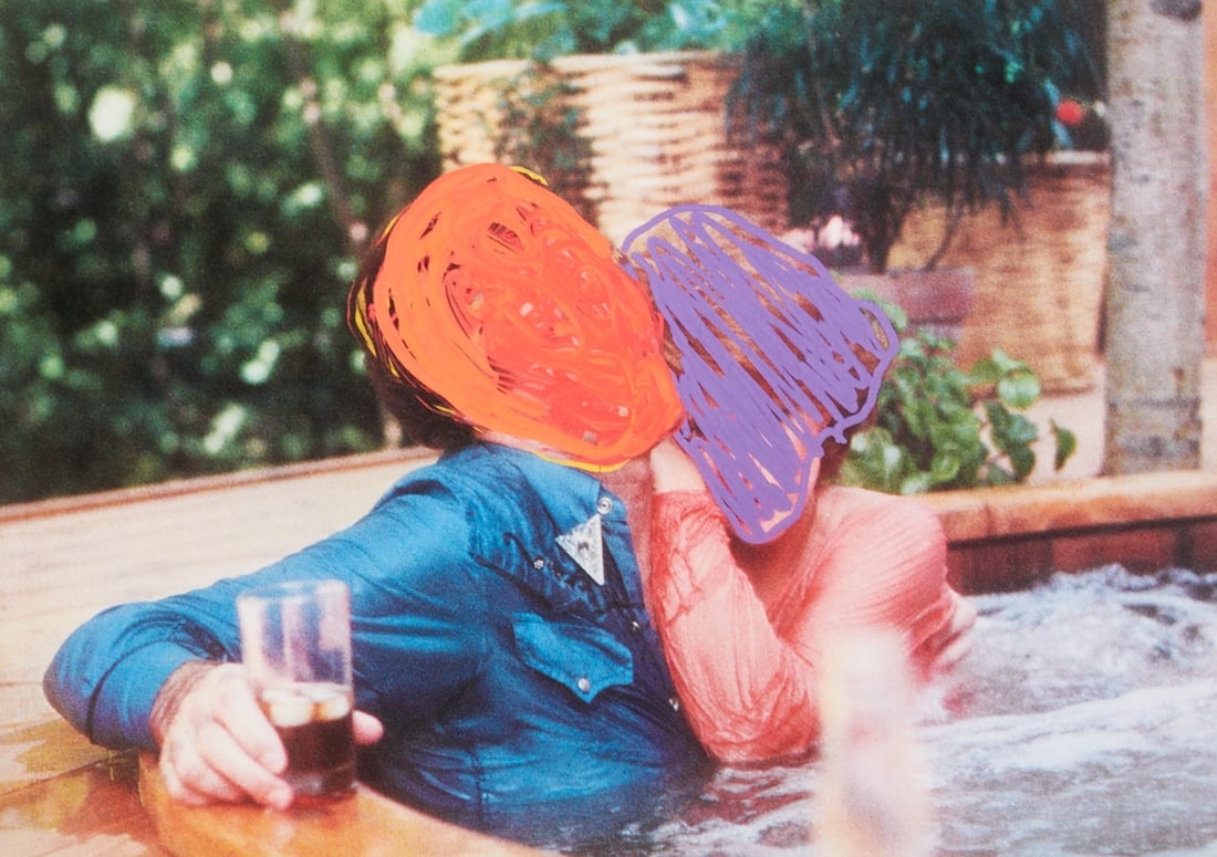 John Baldessari: John Baldessari 1931 National City, California - 2020 Venice - "Hot Tub" - (2016) Color offset/paper. 2466/3700. 24.5 x 34.3 cm. Signed and dated lower right: Baldessari 2016. The sheet is