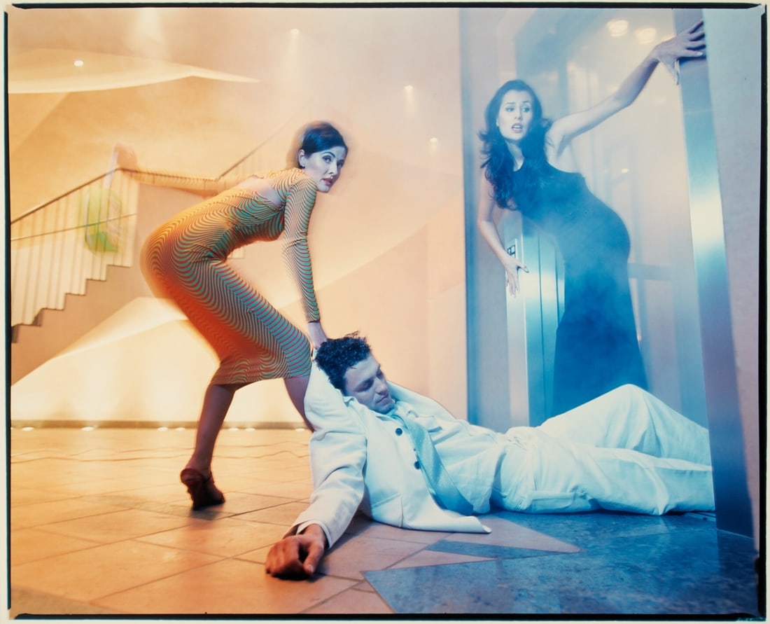 Olaf Martens: Olaf Martens 1963 Halle (Saale) - "Kerstin, Sabine, Rainer" - (1996) C-Print/Kodak photographic paper. 40.6 x 50.8 cm. Signed, located and dated on the reverse: Olaf Martens, Halle/S.