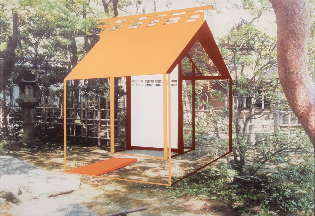 Rita Sobral Campos: Rita Sobral Campos 1982 Lisbon - lives and works in New York - House - C-print, Diasec/Alu-Dibond. 28 x 40 cm. Under acrylic glass on aluminum back panel, verso with wall rails. Isolated minimal