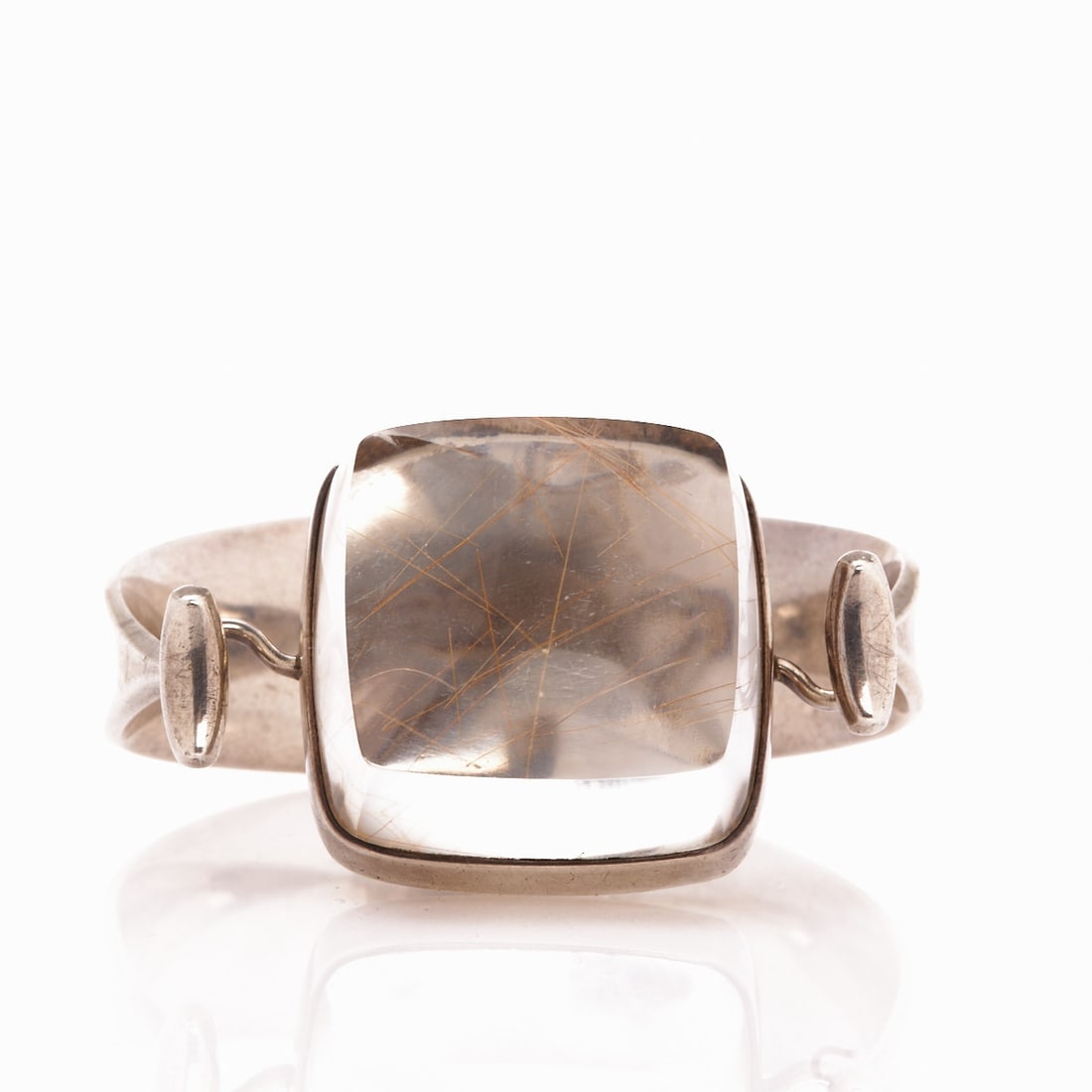 Georg Jensen - Bangle No. 203 with rutilated quartz, Torun design (1 of 1)