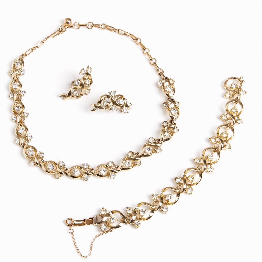 CORO - Vintage Crystal Rhinestone Jewelry Set (3 pieces) (1 of 1)