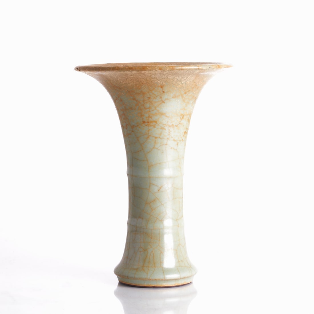 Longquan Celadon ''Flower Beaker' Gu-Vase (1 of 3)