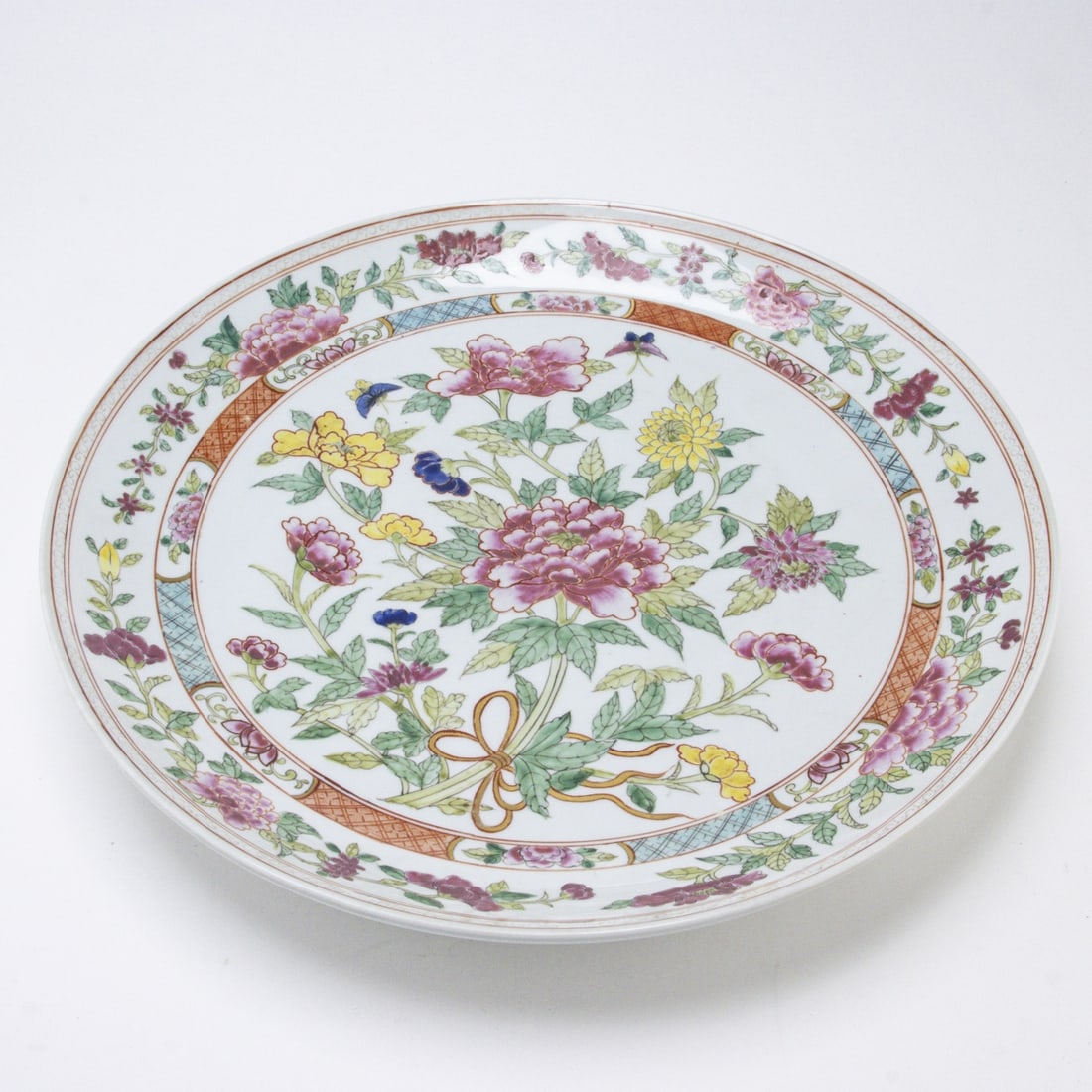 Large Chinese Famille Rose Plate (1 of 2)