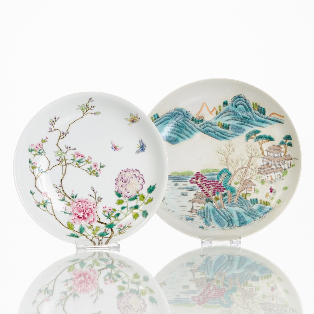 Two Famille Rose Plates (1 of 1)