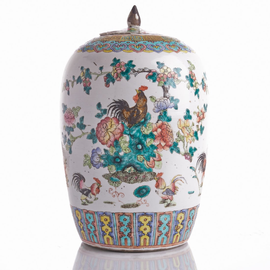Large Famille-Rose ginger jar (1 of 3)