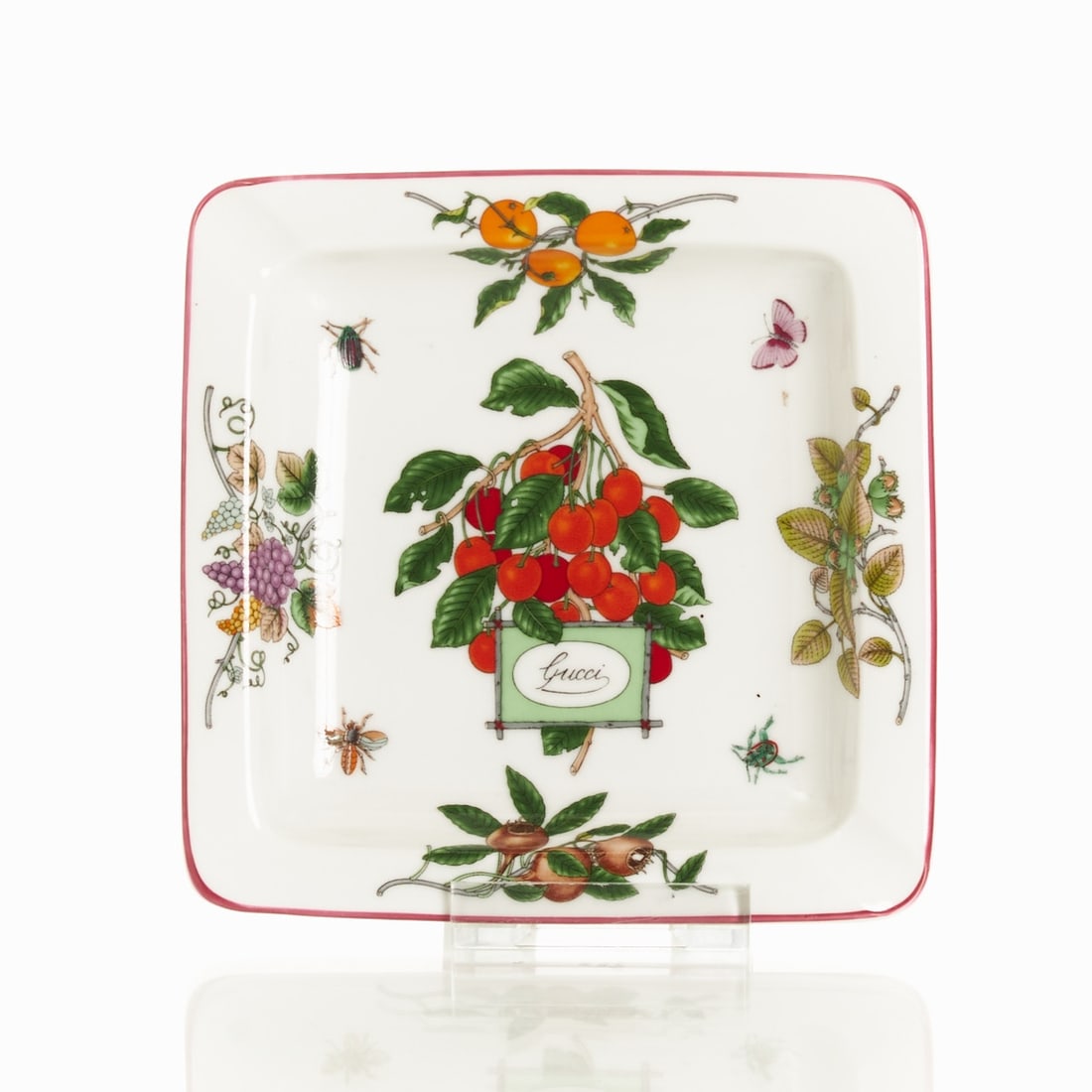 Ashtray with fruit decor - Gucci, Richard Ginori, Doccia 1970s/80s (1 of 2)