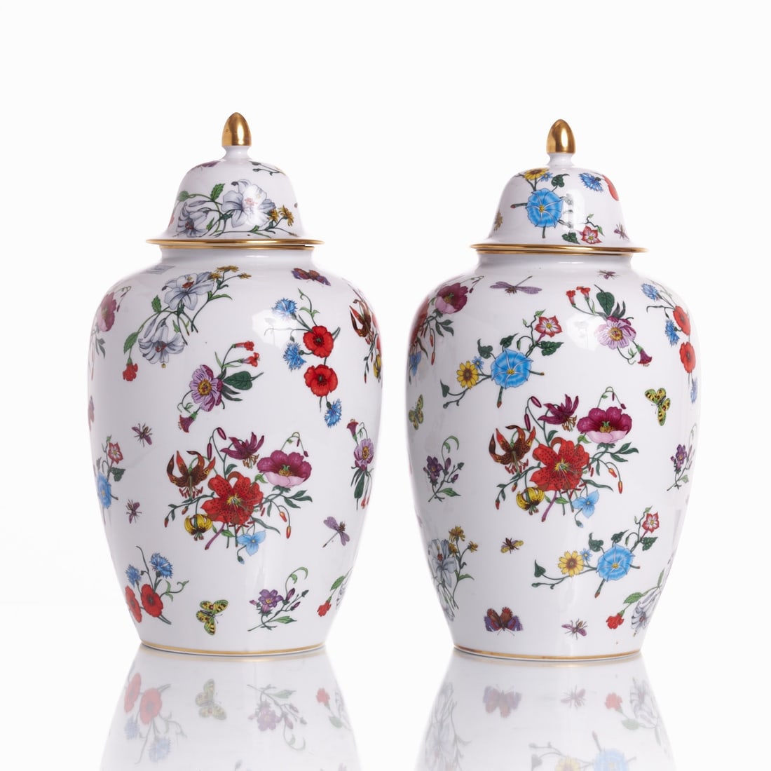 Pair of covered vases - Gucci x Bernardaud Limoges, 1970s (1 of 1)