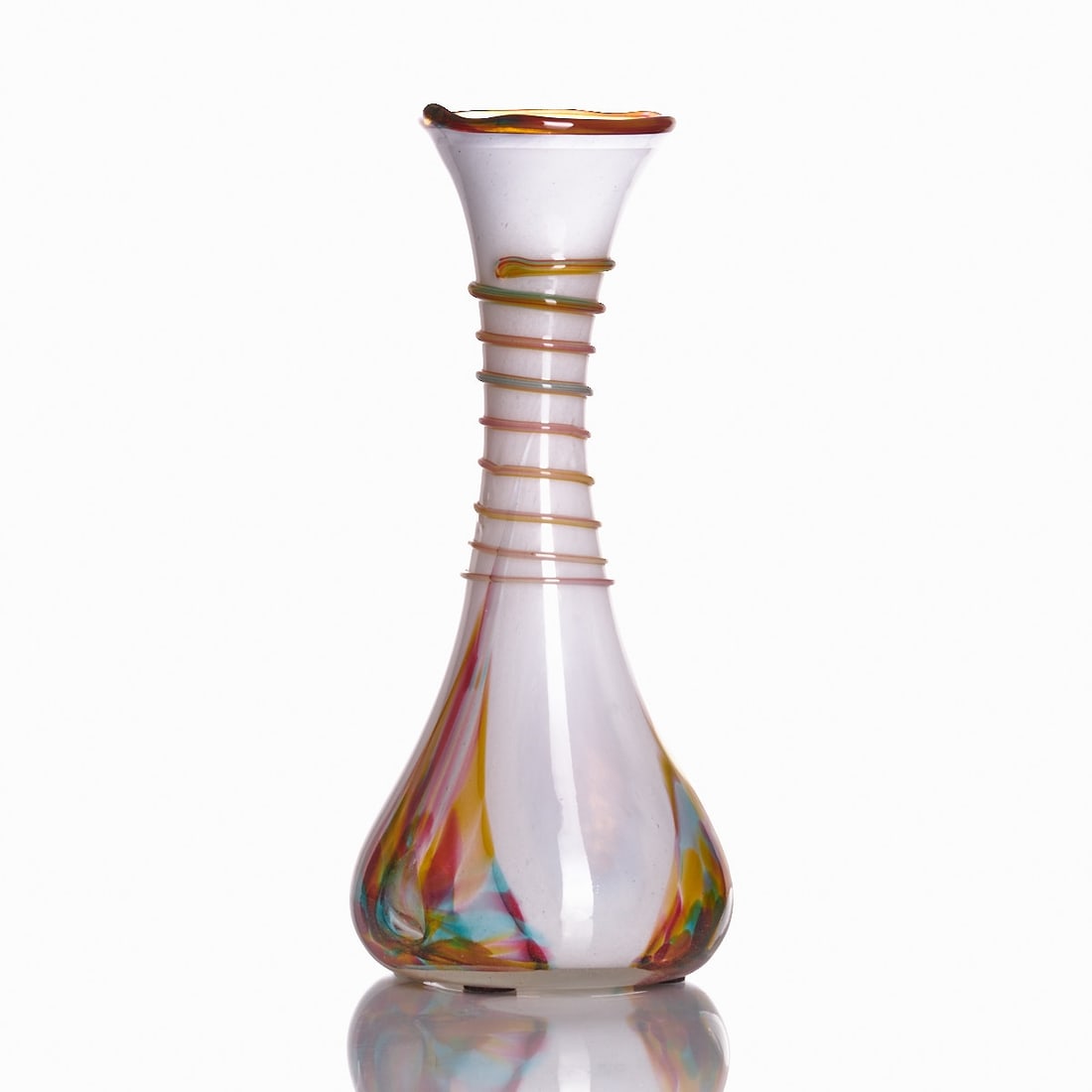 Club vase with fused thread (1 of 1)