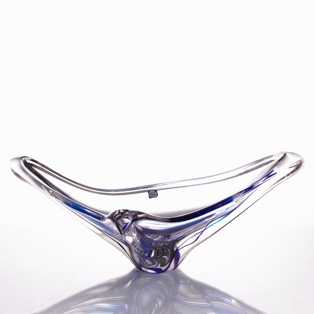 Triangular bowl - Max Verboeket. RN Crystal Maastricht, Holland circa 1960. (1 of 1)