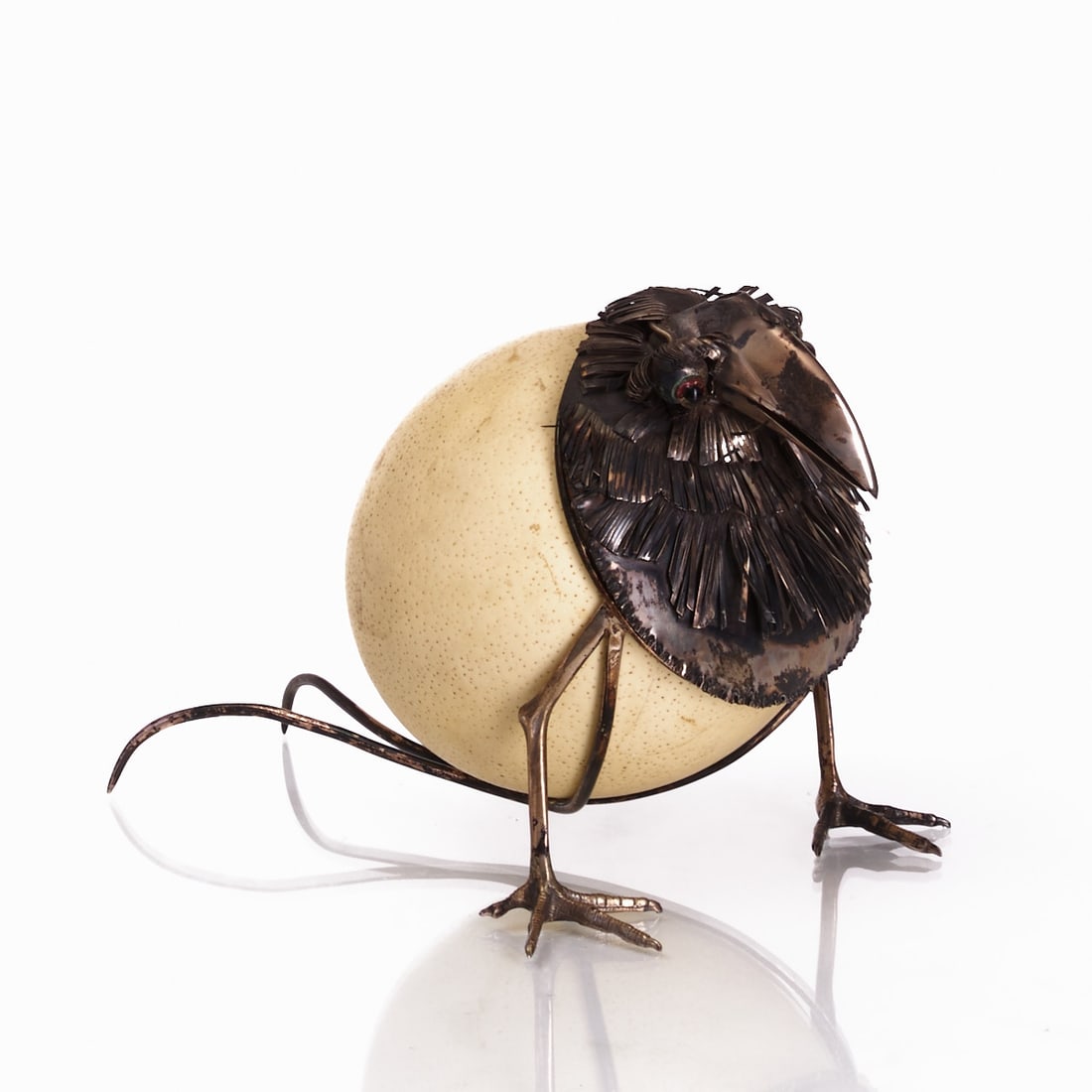 Bird with ostrich egg (1 of 1)