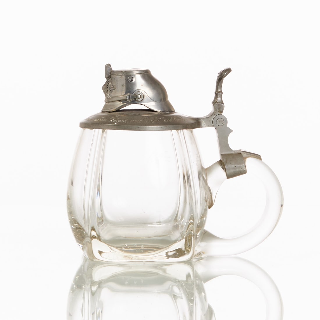 Hunter and Marksman Glass Tankard. (1 of 2)