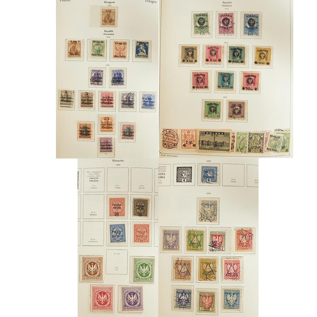 Two Stamp Albums 'Poland' (1860-1966) and (1967-1979) (1 of 4)