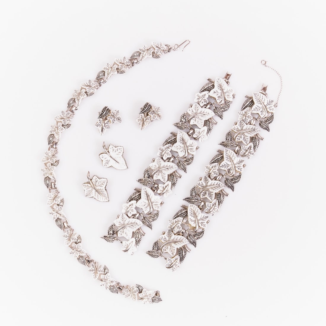 MARCEL BOUCHER - Vintage Parure with Leaf Motif (5 pieces) (1 of 1)