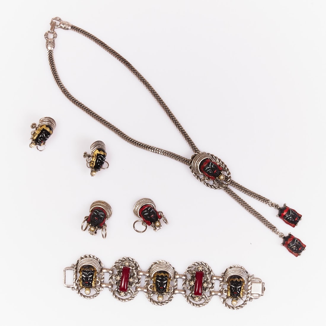 SELRO SELINI - Vintage 'Asian Princess / Blackmoor' Parure (4 pieces) (1 of 1)