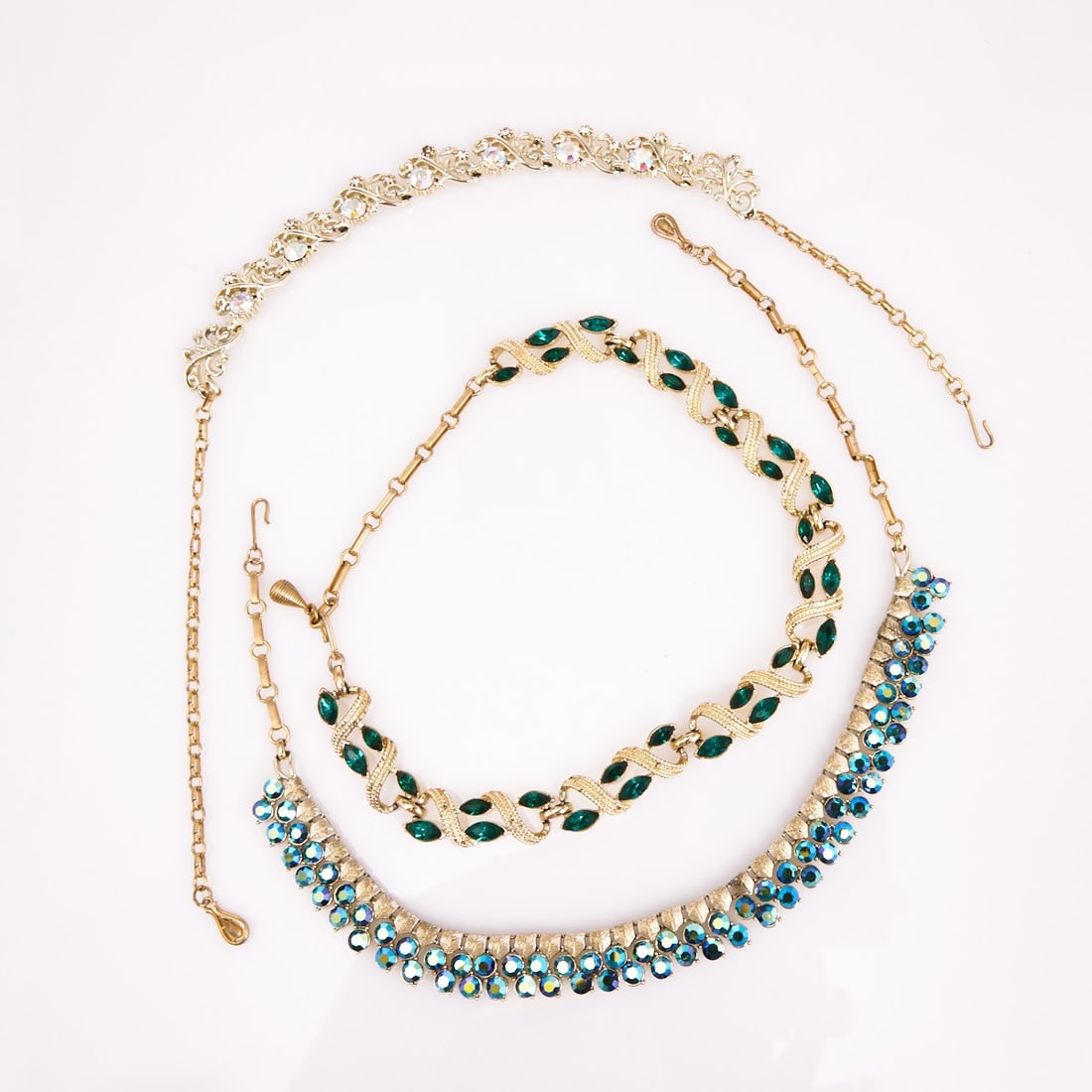 CORO - Three vintage necklaces with rhinestones (1 of 1)