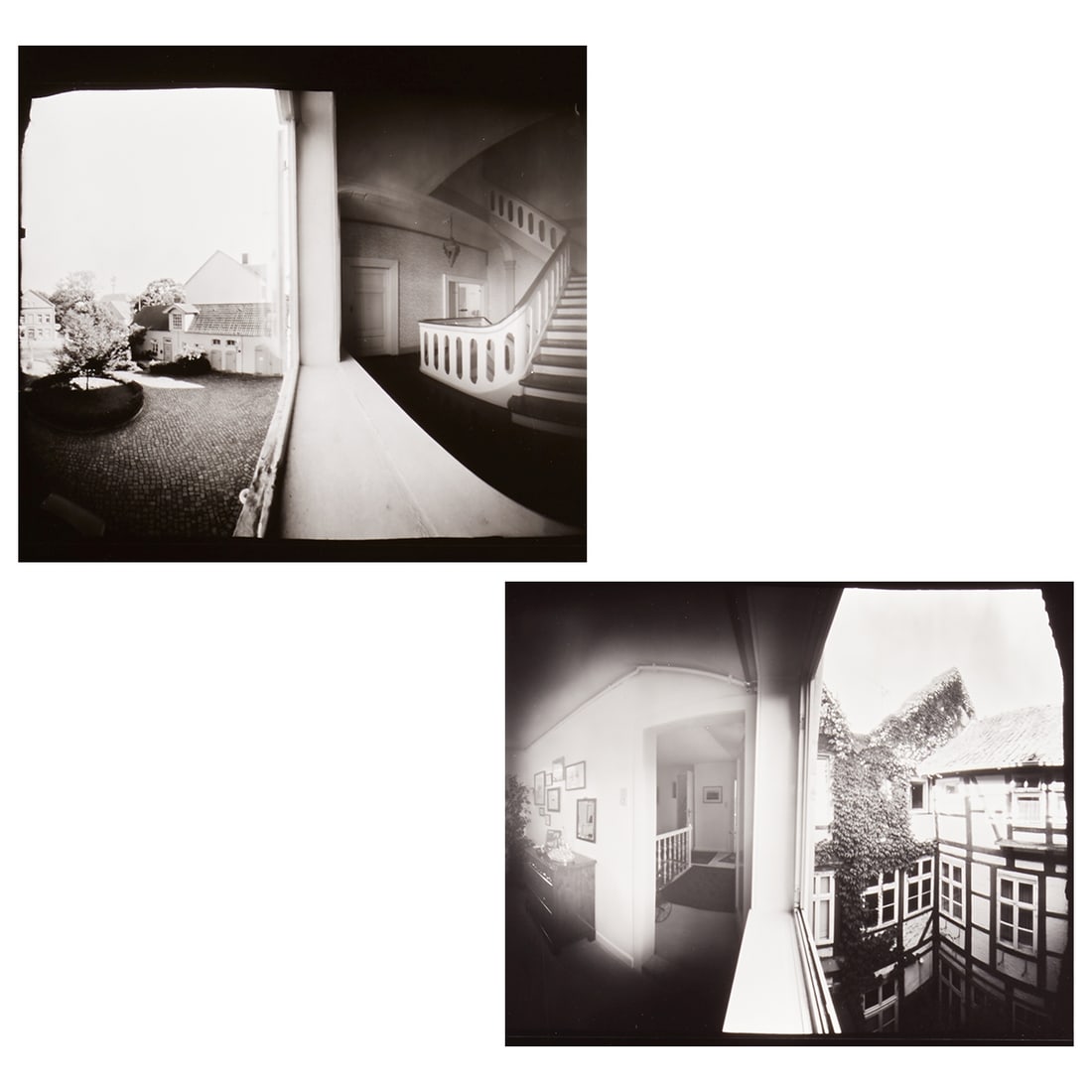 Thomas Bachler: Thomas Bachler 1961 Detmold - "At the Window" - (2000) 2 silver gelatin prints/paper. 2/3. Each 50 x 40 cm. Signed, numbered and dated in pencil verso: Thomas Bachler. The sheets are loose.