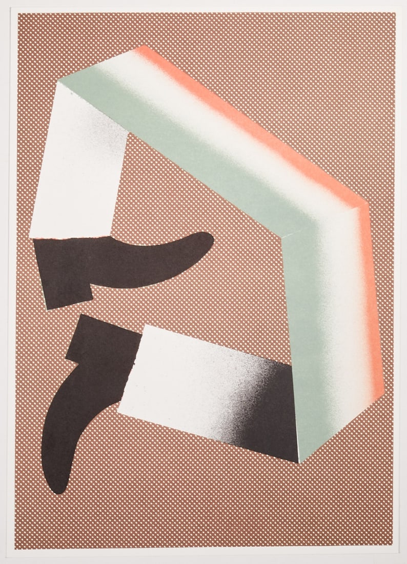 Henriette Grahnert: Henriette Grahnert 1977 Dresden - "Clapper" - (2013) Color lithograph/Lana Royal handmade paper. 40.9 x 29 cm, 42 x 30.3 cm. Signed and dated on the reverse: H. Grahnert (20)13. The sheet is
