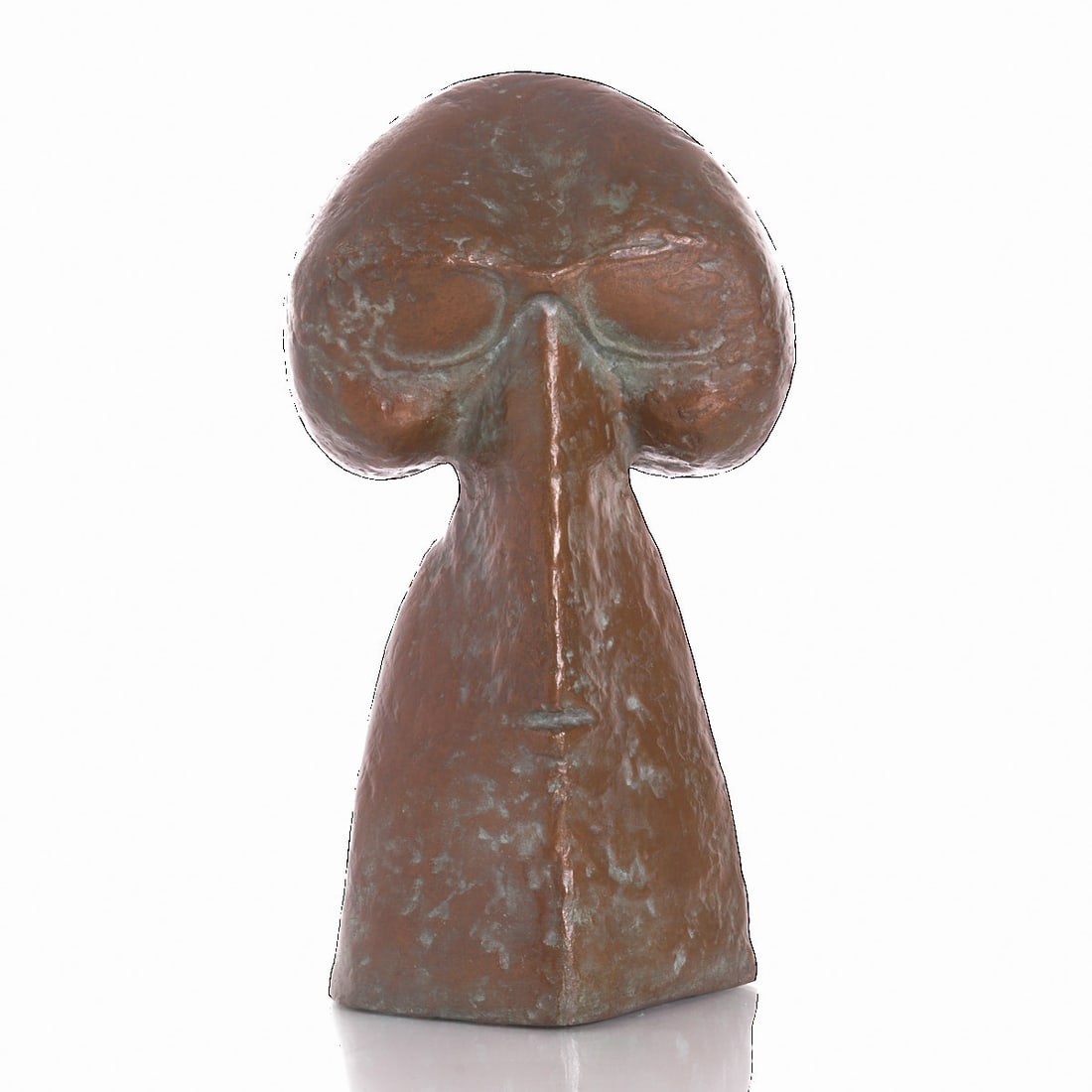 Diether Heisig: Diether Heisig 1938 Holtzenpliotz - lives and works in Hanover - Head - Bronze. Brown patina. H. 27 cm. Unsigned. Heisig's focus on urban design activity is particularly evident in public spaces in