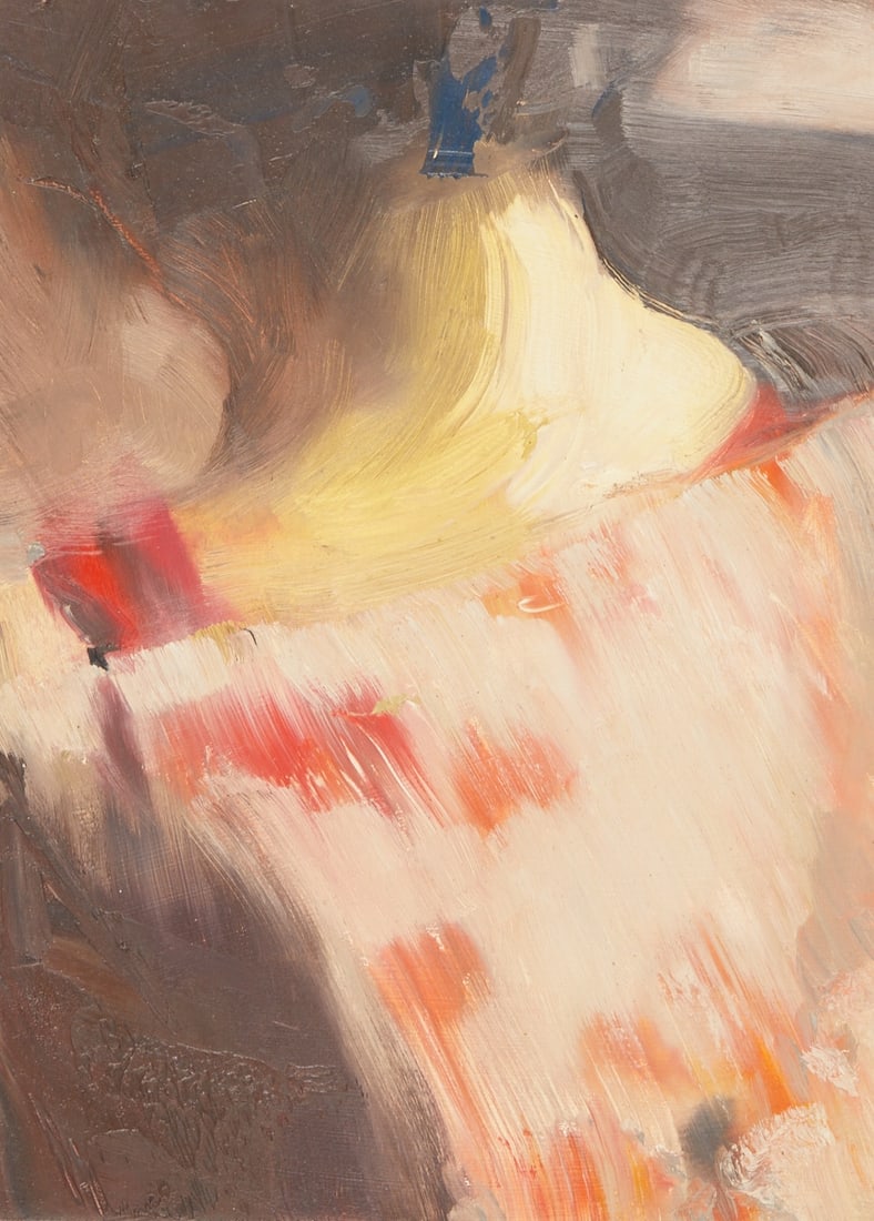 Sebastian Lettner: Sebastian Lettner 1982 Straubing - lives in Berlin and Munich - "Palermo" - (2013) Oil/wood. 29.5 x 21.5 cm. Verso signed, dated and titled: Lettner / Palermo / (20)13.