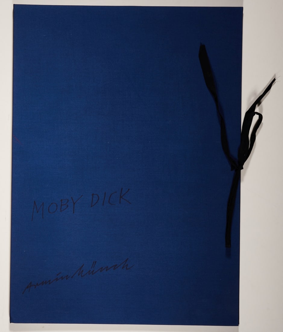 Armin M??nch: Armin Münch 1930 Rabenau - 2013 Rostock - "Moby Dick" - (1997) Portfolio with 8 etchings/paper. 3/10. Each 50 x 69.5 cm (sheet size). Each signed and dated lower right: Armin Münch