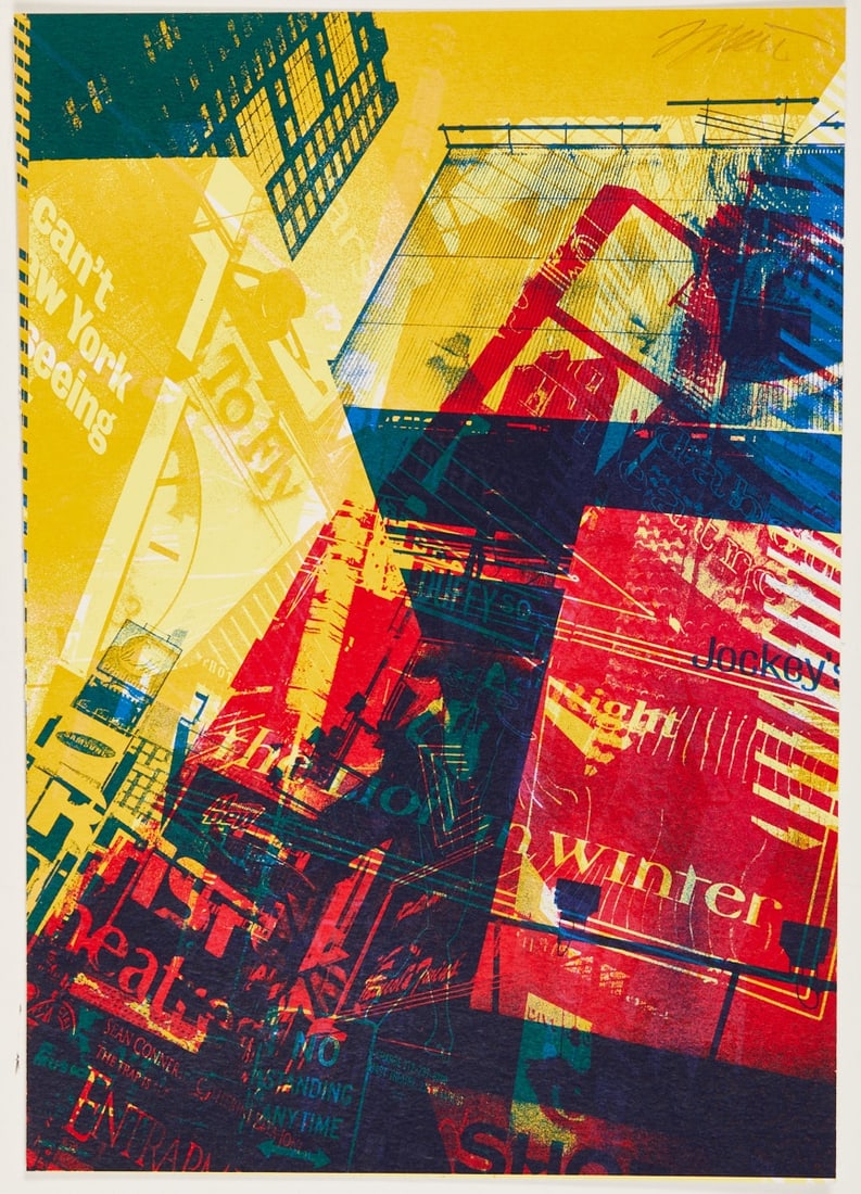 Gerd Winner: Gerd Winner 1936 Braunschweig - 2026 Liebenburg - New York - Color serigraph/cardboard. 49 x 34 cm (print and sheet size). Signed upper right: Winner. The sheet is loose. Winner attended the Berlin