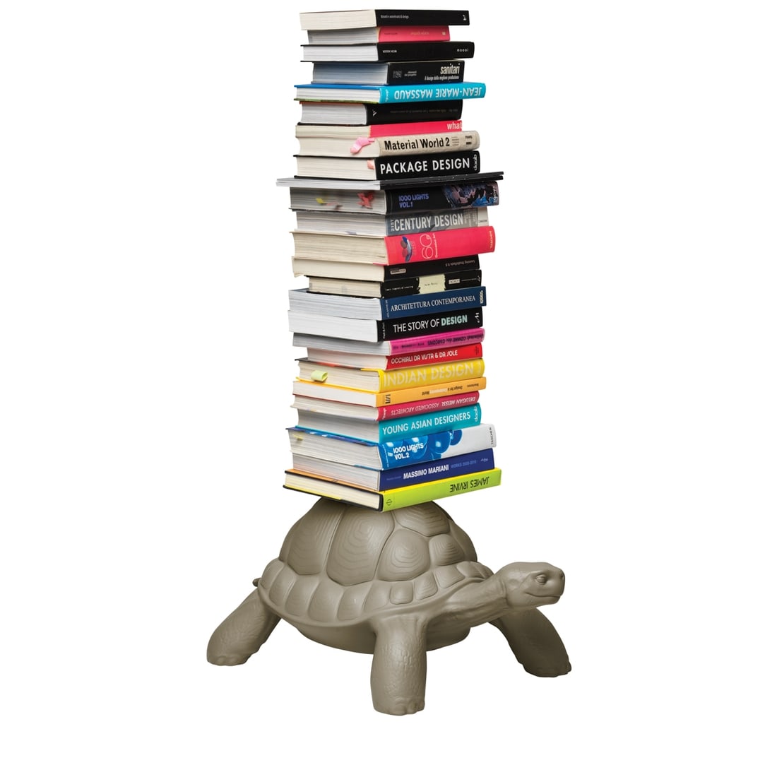 Bookshelf Turtle Carry Dove Grey - Marcantonio Malerba, Qeeboo (1 of 3)