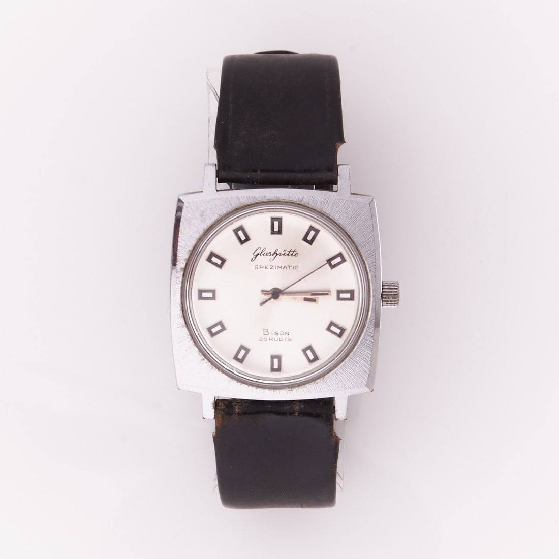 Glash??tte - Men's Wristwatch: Glashütte - Men's Wristwatch GUB company, Glashütte Uhrenbetriebe, Germany. Model: Spezimatic. GDR circa 1974. Stainless steel. Total weight: 49.7 g. Inscribed on the dial: Glashütte Sp
