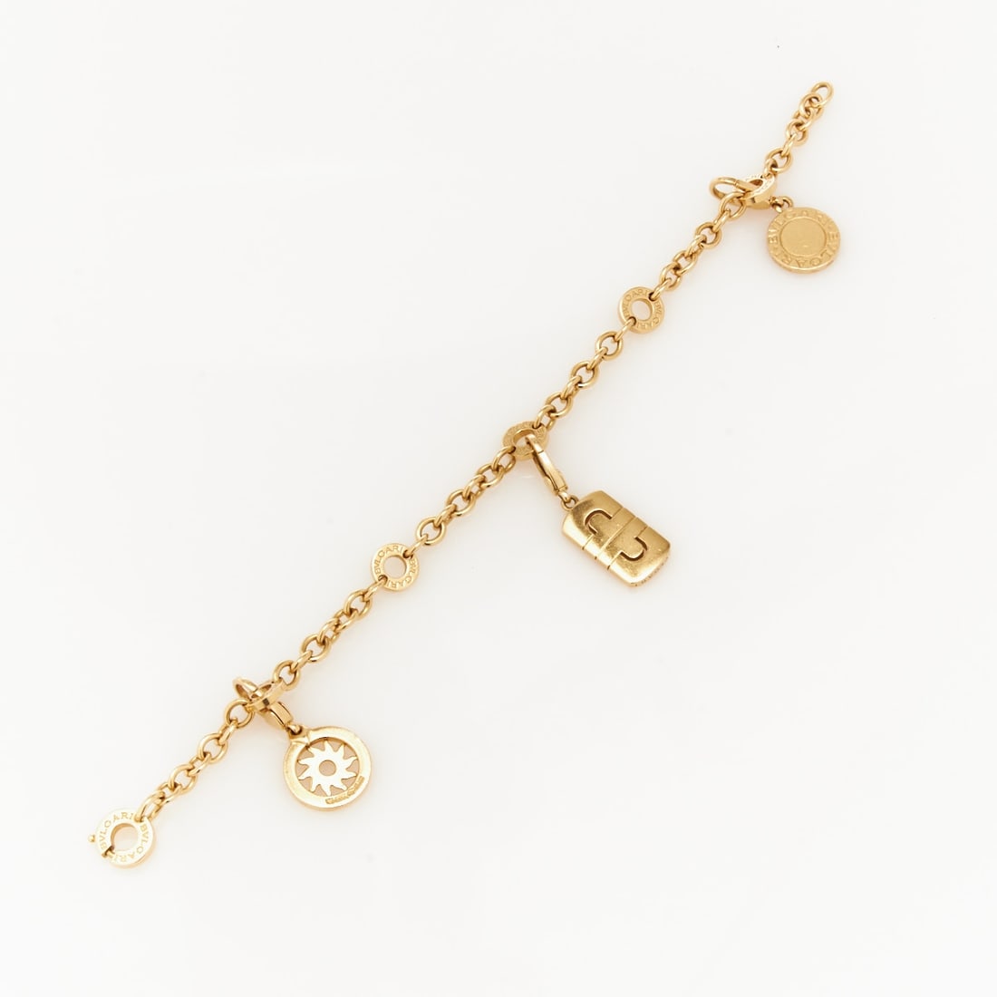 Bulgari 'Charms' bracelet with 'Parentesi' pendant (1 of 1)