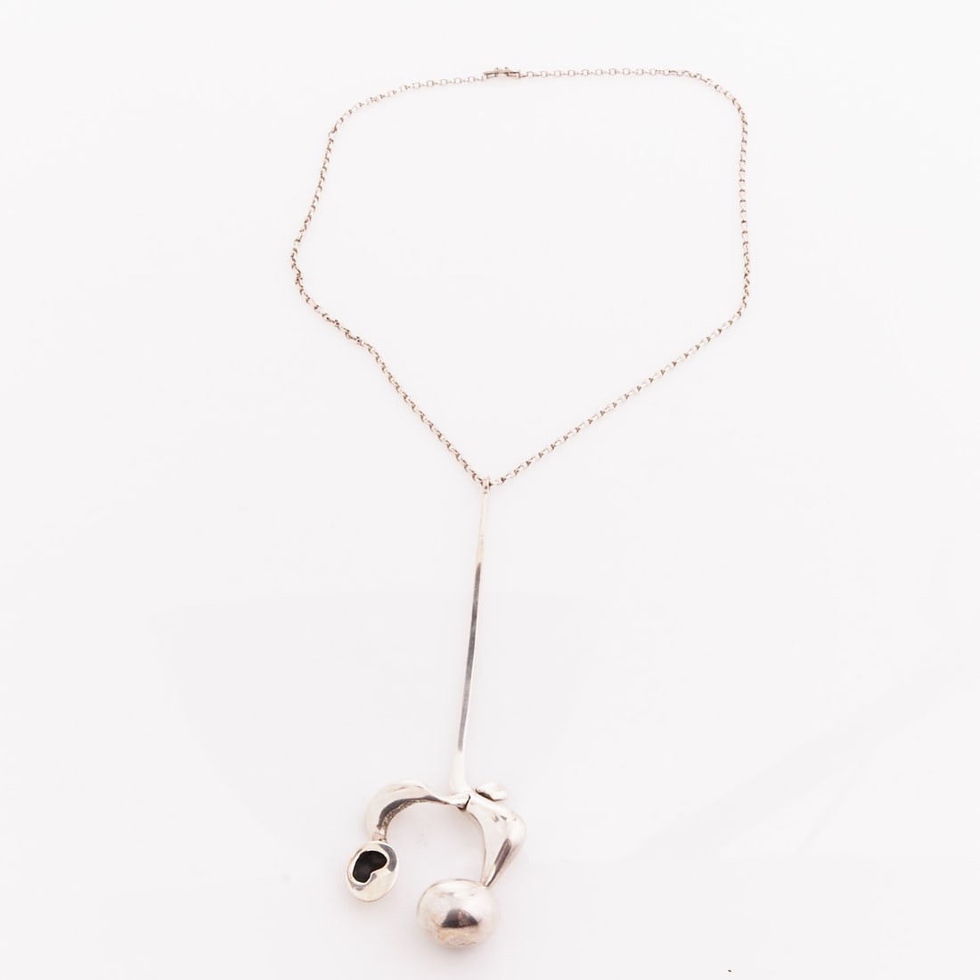 Lapponia design necklace: Lapponia design necklace Design: Poul Havgaard (1936-2011). Manufacture: Lapponia, Helsinki. Model "Kaksi Yhdessä" / "Two Together". Helsinki, 1972. 925/- silver, stamped.