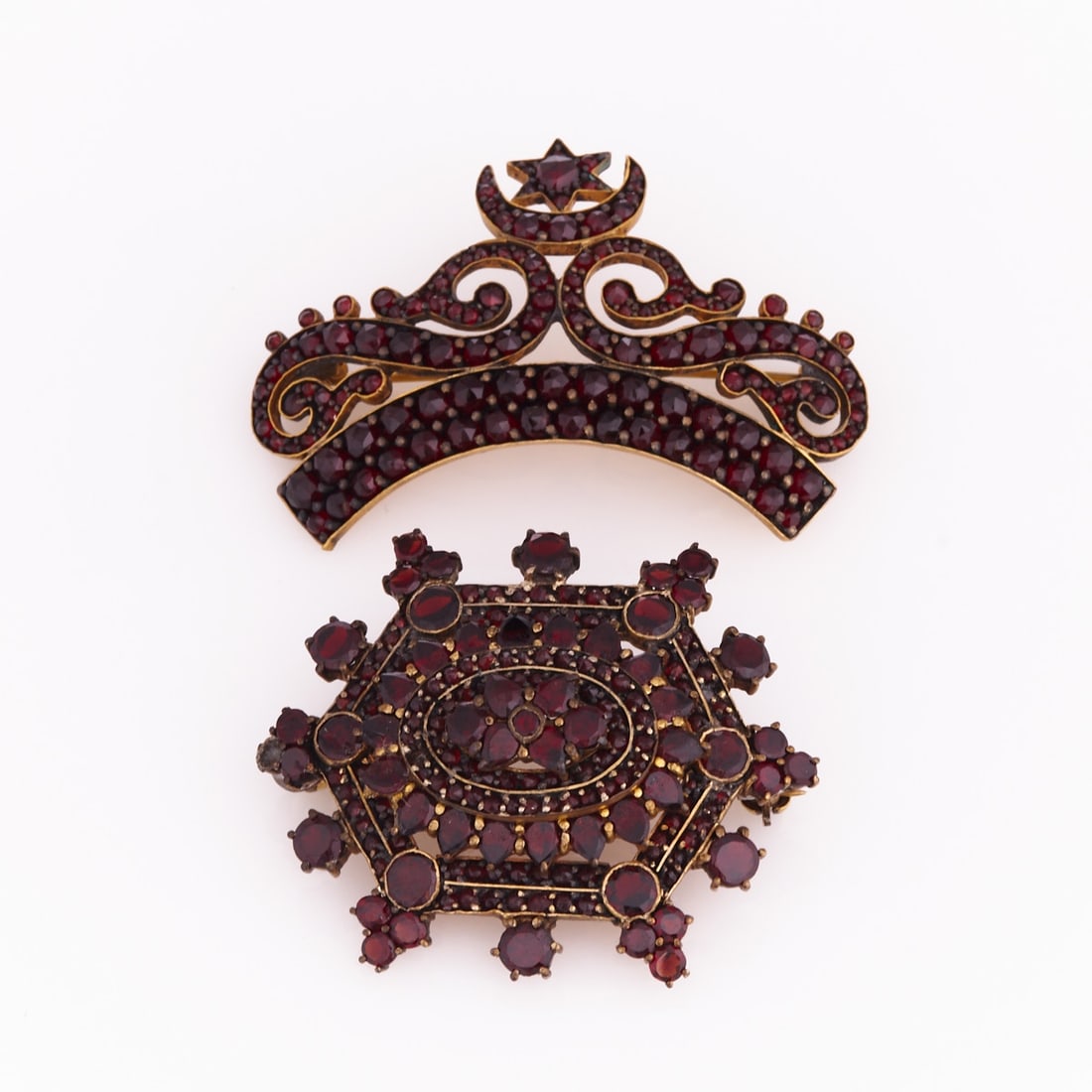 Two Garnet Brooches (1 of 1)