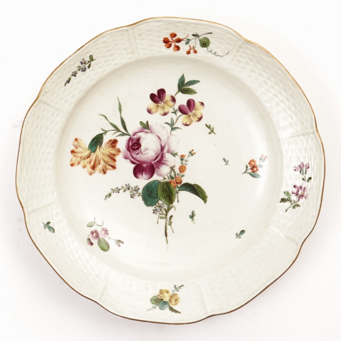 Plate - Old ornamental pattern: flower bouquet / mannerist flowers. Elector Carl Theodor, (1 of 1)