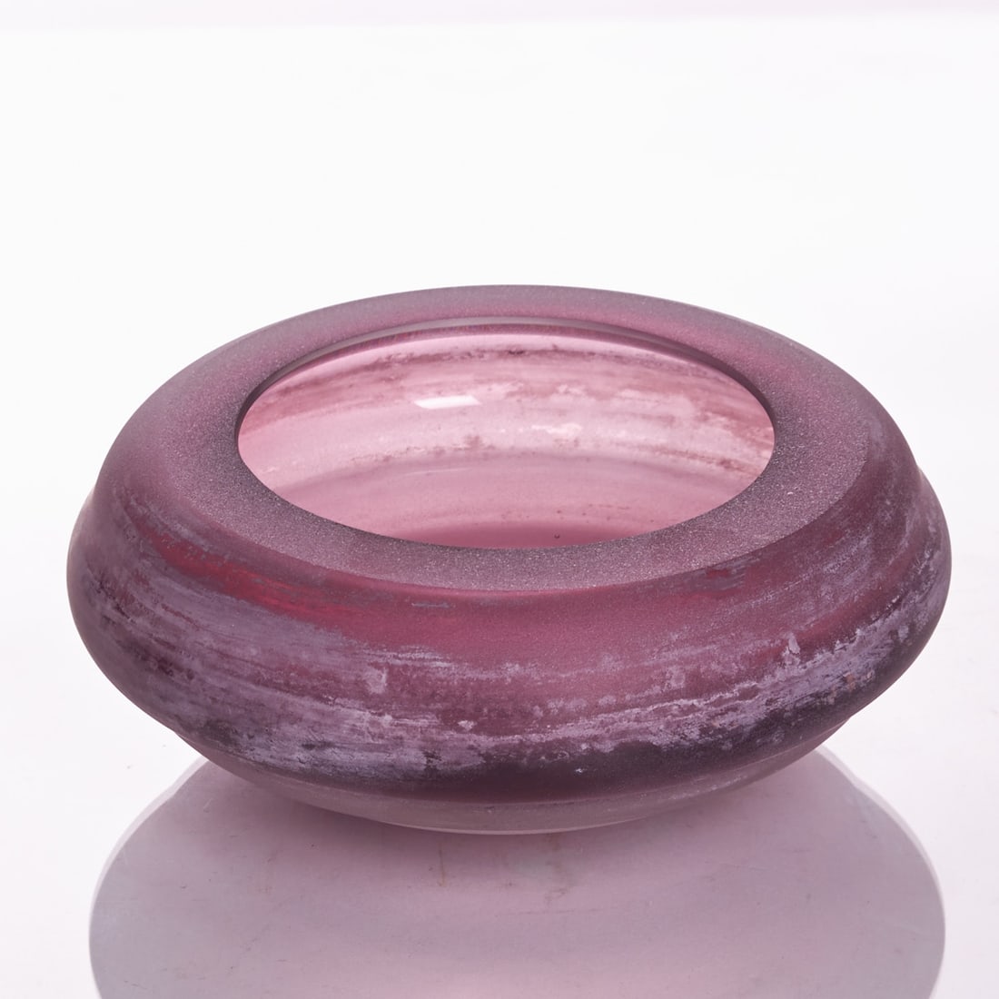 Bowl - Vetro a scavo (excavated). Cenedese, Murano 1950s-1980s. (1 of 2)