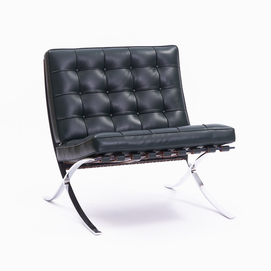 Barcelona Chair Relax in green Knoll International. Design: Ludwig Mies van der Rohe and Lilly (1 of 1)