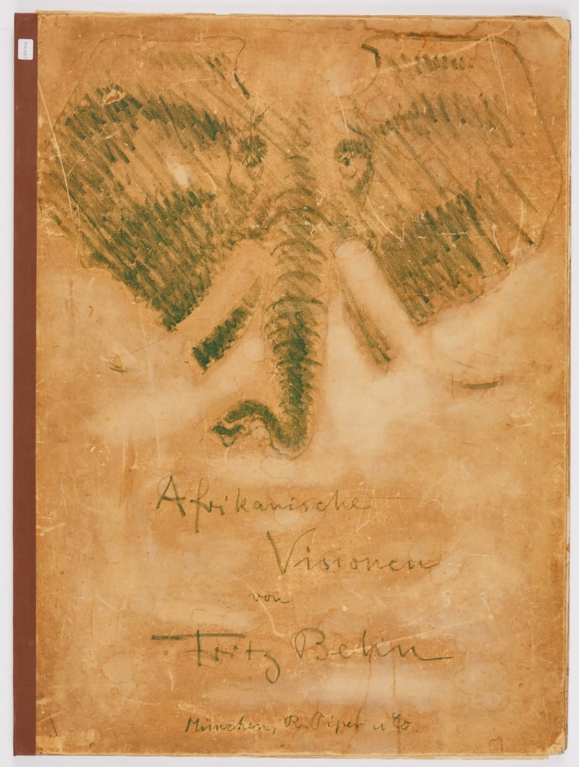 Fritz Behn: Fritz Behn 1878 Klein Grabow - 1970 Munich Portfolio with 14 lithographs - "African Visions" - (1907-1910) Lithograph/paper. Each approx. 60 x 40 cm, each 80 x 58 (sheet size), 81 x 61 cm