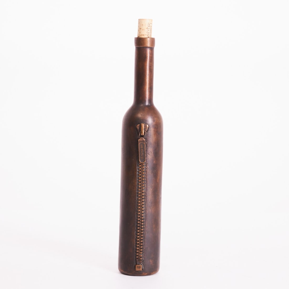 Hubertus von L?¶bbecke: Hubertus von Löbbecke 1943 Braunschweig - 21026 Hamburg - Bottle - Bronze. Brown patina. 1/5. H. 34.5 cm. Monogrammed Lö. on the underside.