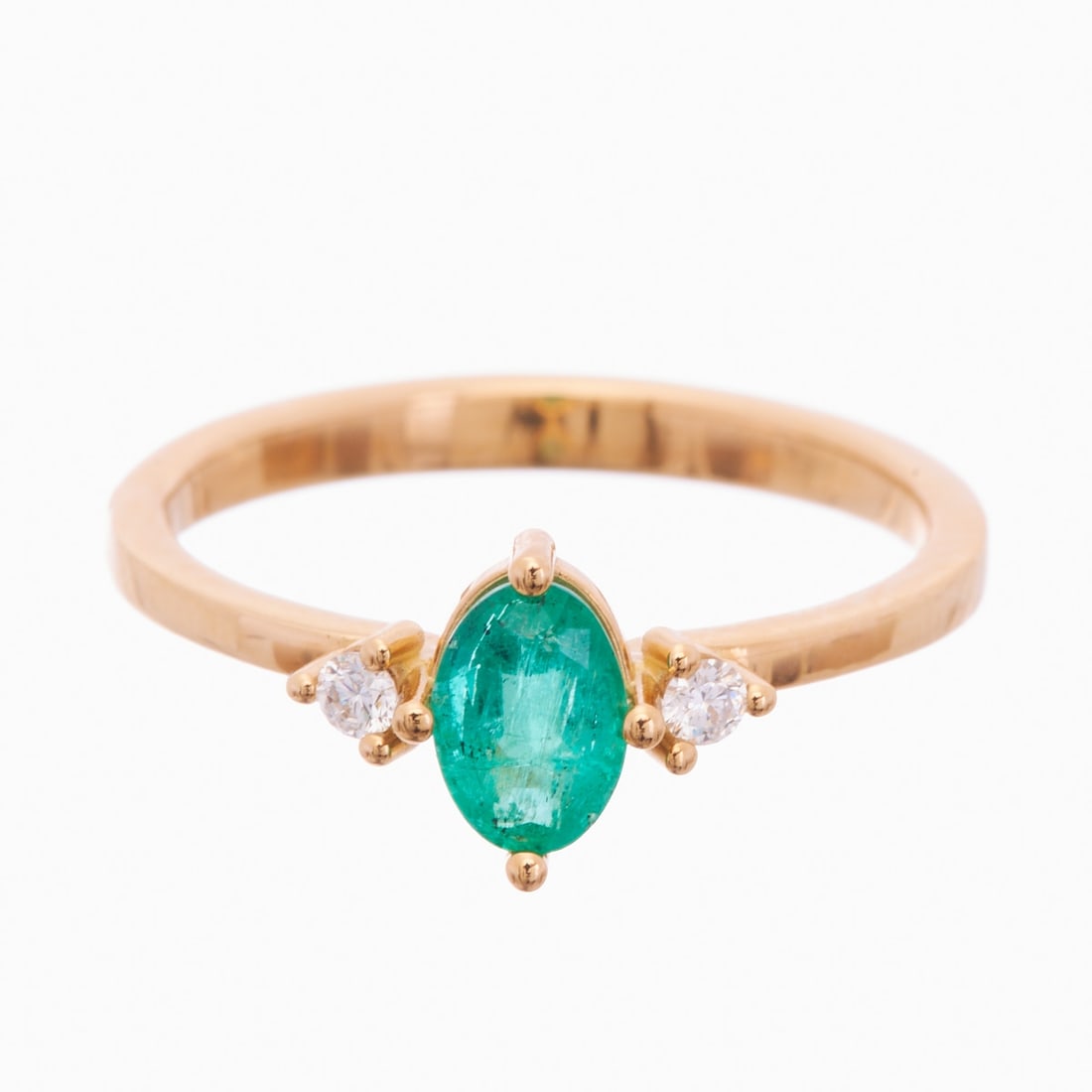 Classic Emerald Brilliant Ring (1 of 1)