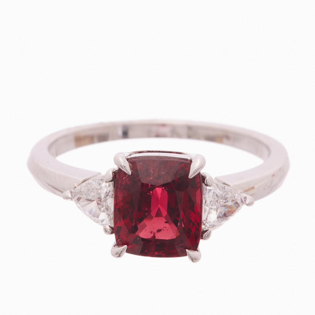 Spinel Ring with Diamond Setting (1 of 2)