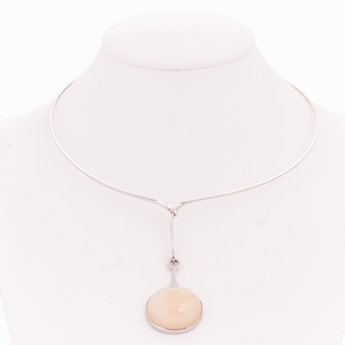 Scandinavian Design Necklace with Moonstone (1 of 1)