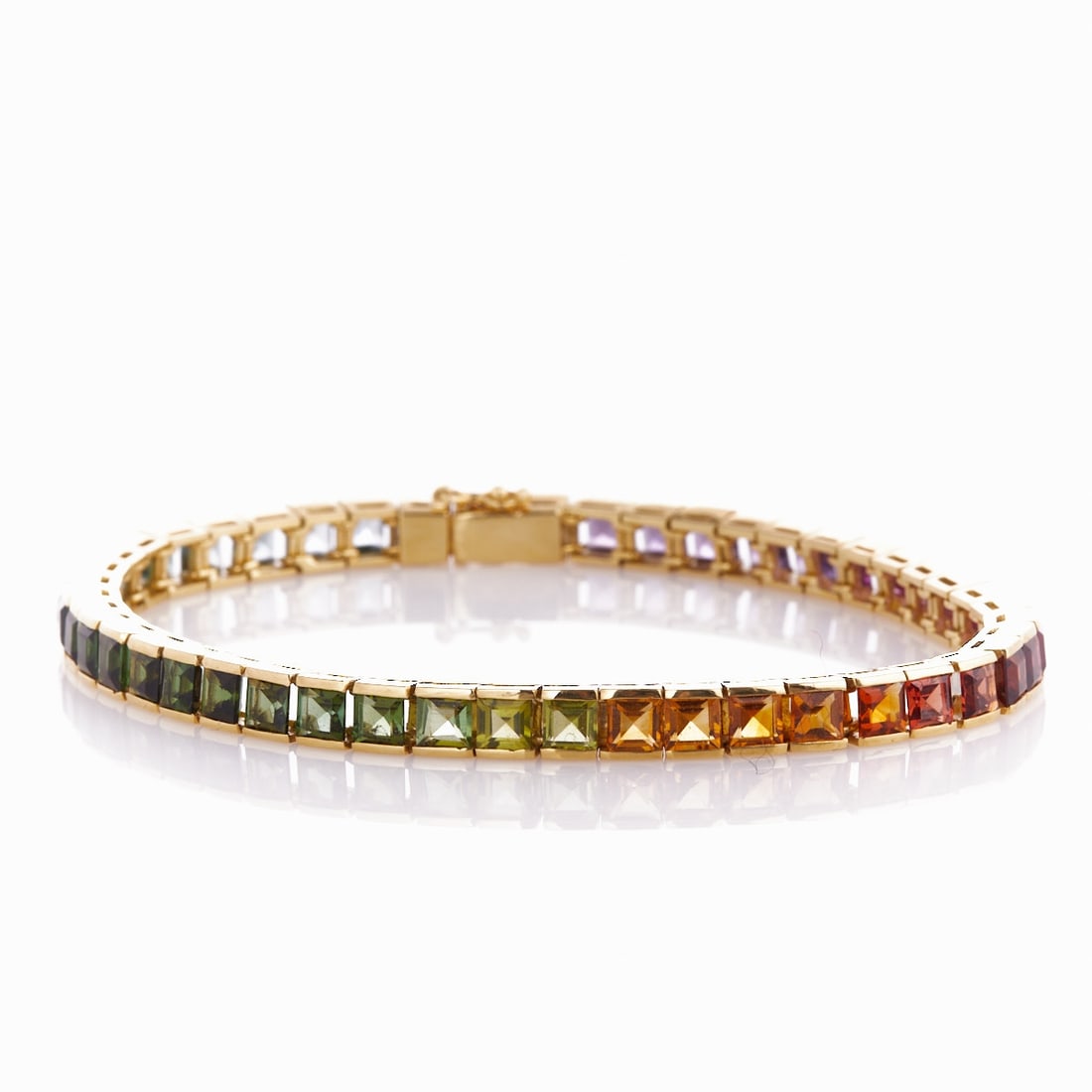Multicolor Gemstone Bracelet (1 of 1)