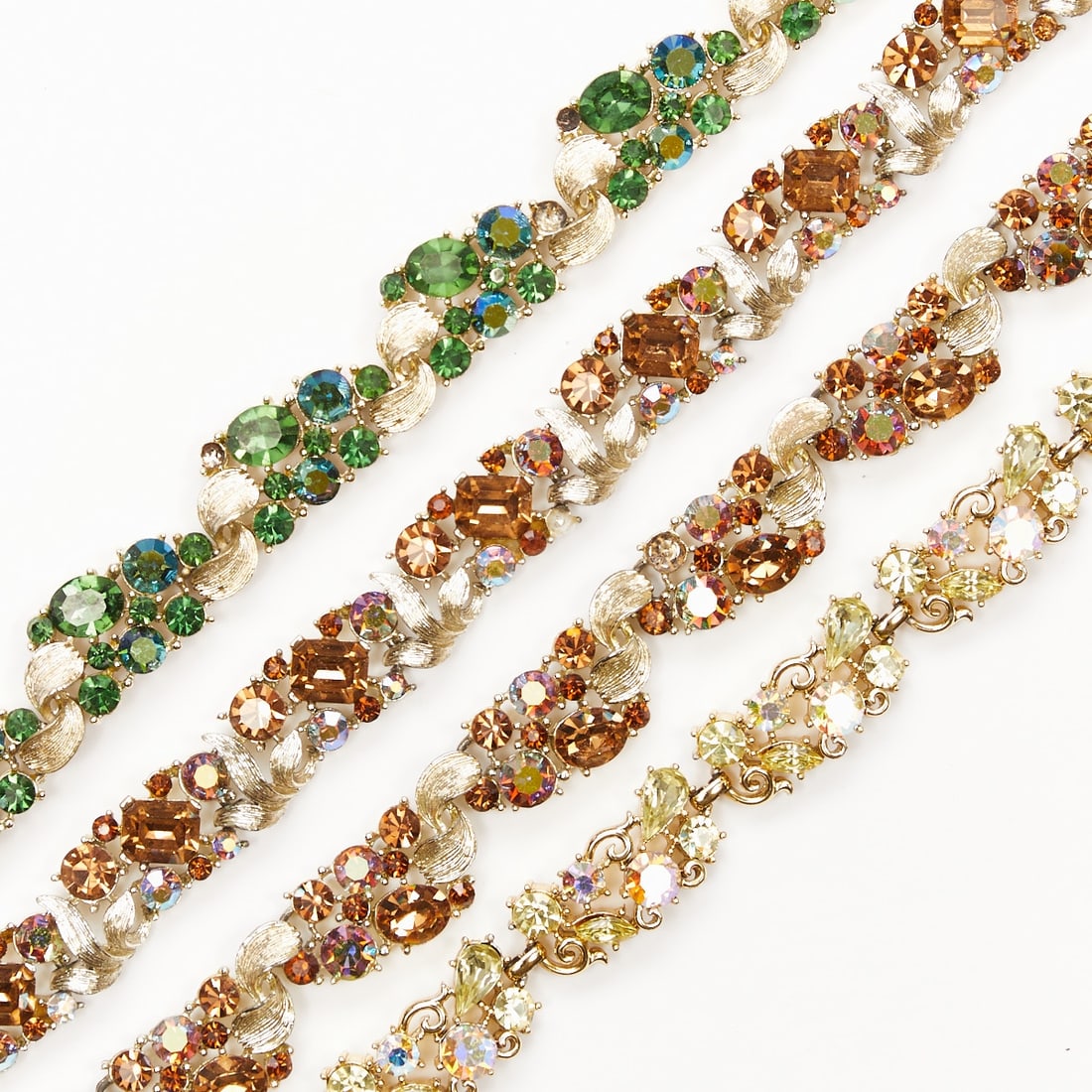 LISNER - Four Vintage Rhinestone Necklaces (4 pieces) (1 of 2)