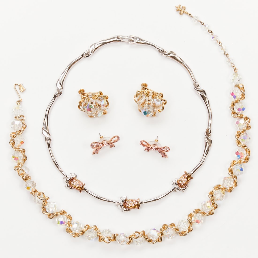 Vintage jewelry sets by NOLAN MILLER, KJL and VENDOME (4 pieces) (1 of 1)