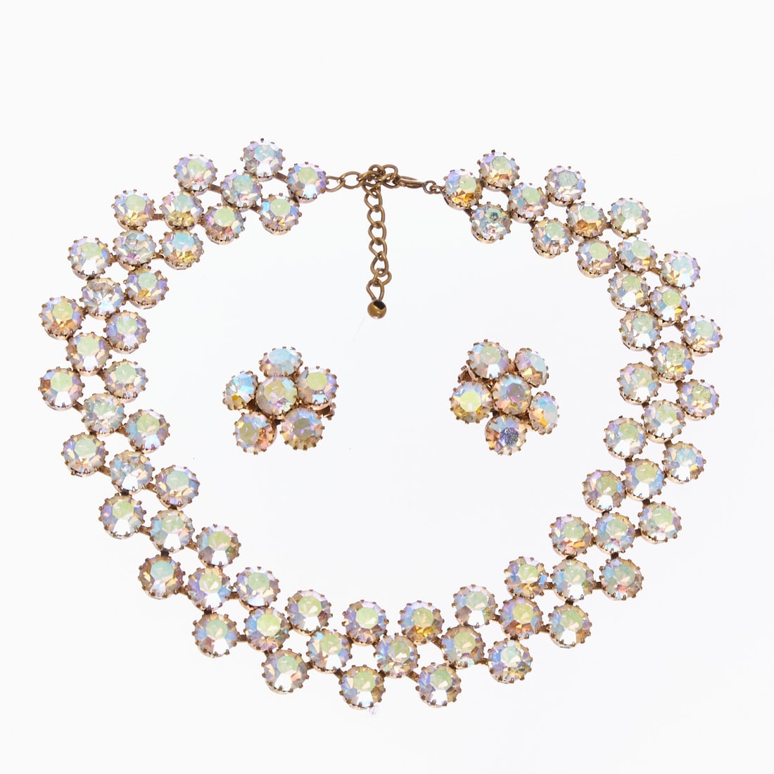Anna Wintour-style Necklace with matching Ear Clips (1 of 1)