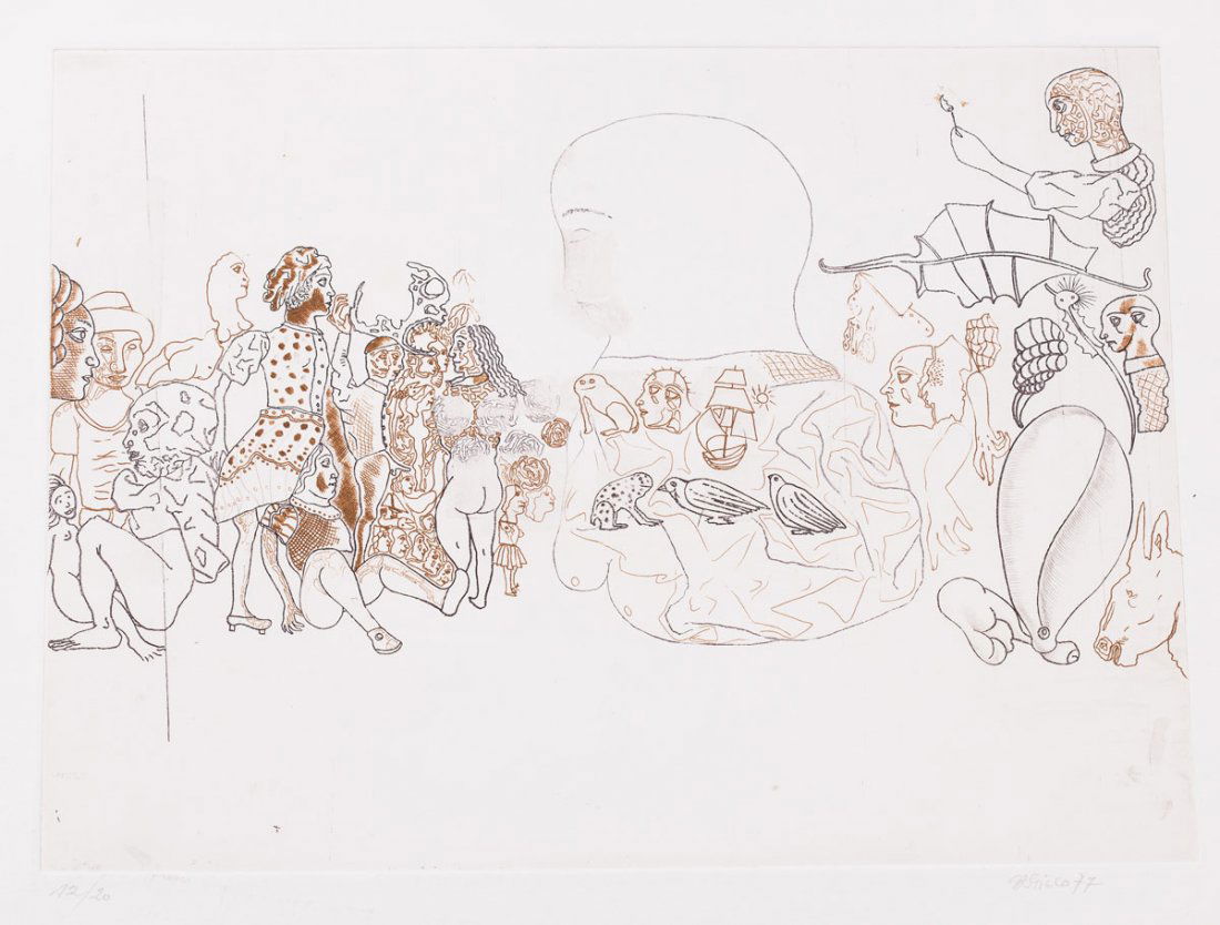 Jorge Castillo 1933 Pontevedra/Spanien - lebt...: Jorge Castillo 1933 Pontevedra/Spanien - lebt und arbeitet in New York - Ohne Titel - Farbradierung/BÃ¼tten. 12/20. 30 x 39,5 cm, 38 x 53, 5 cm. Sign. und dat. r. u.: Castillo 77. Das Blatt liegt lo