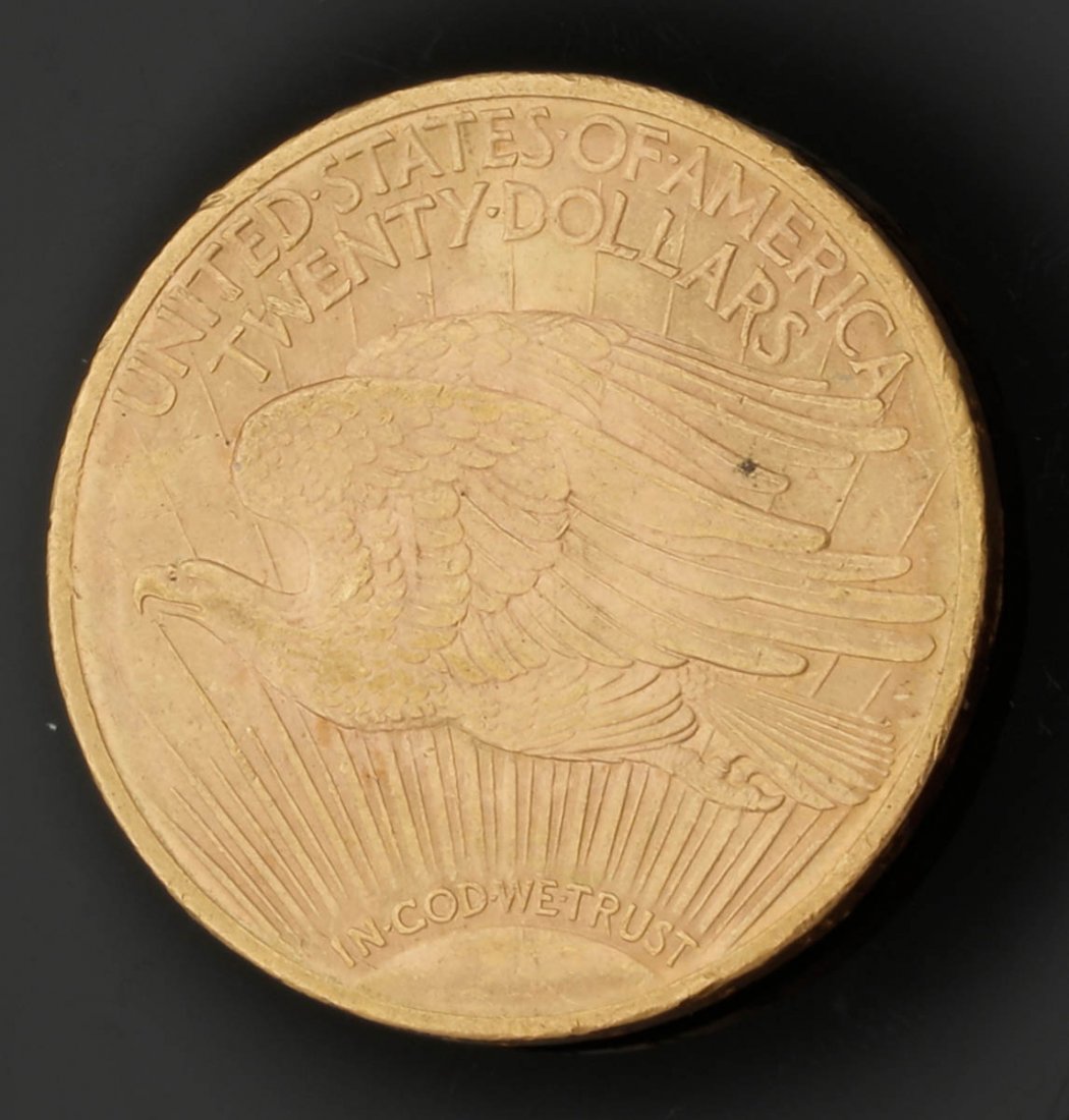 20 Dollar Double Eagle Saint Gaudens USA, 192...: 20 Dollar Double Eagle Saint Gaudens USA, 1922. 900er GG. D. 34 mm. Gew. 33,43 g. VZ. Vs. Liberty mit Jahreszahl. Rs.: Adler mit Wert.