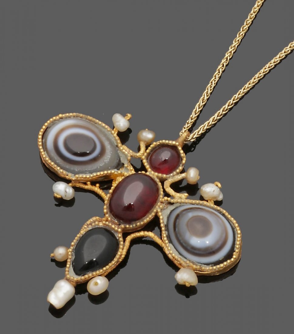 Byzantinischer Anhänger mit Lagensteinen und ... (1 of 2)