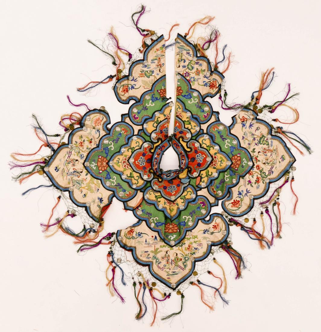 3pc Chinese Silk Wedding Articles. Includes a (1 of 4)