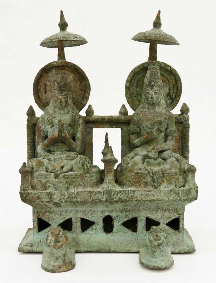 Indonesian Bronze Seated Bodhisattvas Figure (1 of 3)