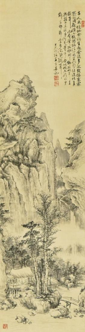 Yin Wang (19th Century Chinese) Mountainous Landscape (1 of 4)