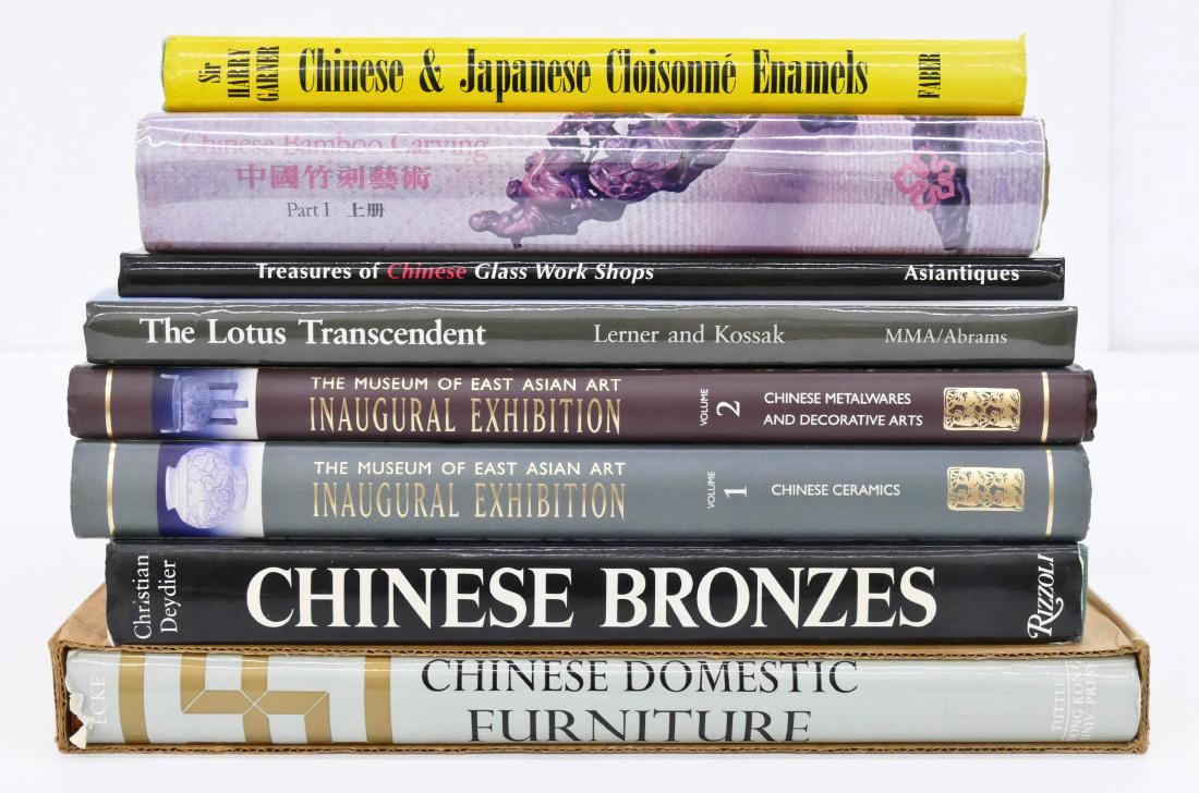 8pc Chinese Bronzes & Furniture Etc. Hardbound Books. (1 of 1)